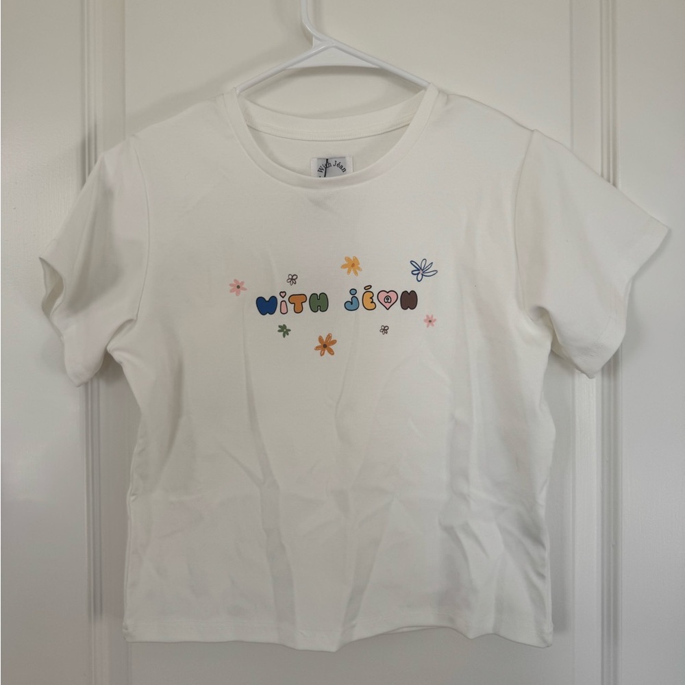 NWT With Jean baby tee | L